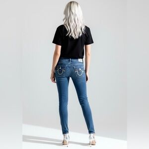 True Religion - Y2K Low Rise Rainbow Horseshoe Back Pocket Skinny Jeans